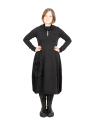 Rundholz Black Label - Balloon dress fitted with suitcase pocket Sweater Cotton black - 2243250906