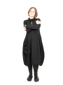 Rundholz Black Label - Balloon dress fitted with suitcase pocket Sweater Cotton black - 2243250906