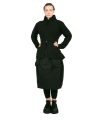 Rundholz Black Label - Stretch dress with 3/4 sleeves and suitcase pockets black - 2243630904