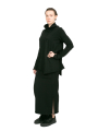 Rundholz Black Label - Sweater in flared shape with stand-up collar black - 2243290523