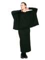 Rundholz Black Label - Shirt with tulle trims at the neck and hem Oversize black - 2243330509