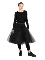 Rundholz DIP - Tulle skirt flounce skirt black - 2242210328