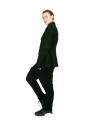 Rundholz - Narrow trousers with patch pockets felted wool fabric black - 2241010111