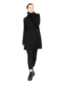 Rundholz - Knitted tunic with turtleneck wool merino yak black - 2241537004