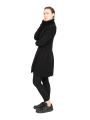 Rundholz - Knitted tunic with turtleneck wool merino yak black - 2241537004