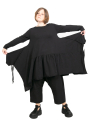 pluslavie - Shirt tunic with bows RIBBONSHIRT LONG 3 in 1 Jersey black