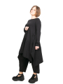 pluslavie - Shirt tunic with bows RIBBONSHIRT LONG 3 in 1 Jersey black