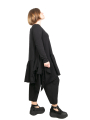 pluslavie - Shirt tunic with bows RIBBONSHIRT LONG 3 in 1 Jersey black