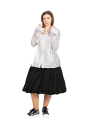 Rundholz - Fitted blouse with small box pleats White - 2241230408