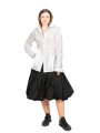 Rundholz - Fitted blouse with small box pleats White - 2241230408