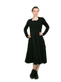 Rundholz Black Label - Kleid mit Ziernähten und versetzten Abschlüssen black - 2243470904