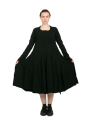 Rundholz Black Label - Kleid mit Ziernähten und versetzten Abschlüssen black - 2243470904