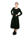 Rundholz Black Label - Kleid mit Ziernähten und versetzten Abschlüssen black - 2243470904