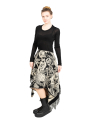 Rundholz - Skirt in wrap look jacquard floral pattern Black Jacquard - 2241040302