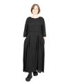 Aequamente - Kleid aus Viskose und Baumwolle Black Black