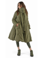 Rundholz Black Label - Fitted down coat with high collar and decorative accents Jungle