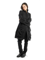 Rundholz - Double-layer stretch coat front and sleeves with graphic darts Black - 2241161215