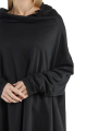 Rundholz DIP - Long sweater with ribbed trims Cototn Oversize Black - 2242270508