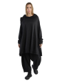 Rundholz DIP - Long sweater with ribbed trims Cototn Oversize Black - 2242270508